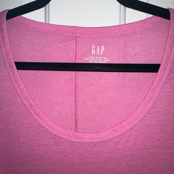 Gap pink linen top large - Picture 2 of 3